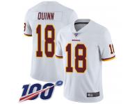 #18 Limited Trey Quinn White Football Road Youth Jersey Washington Redskins Vapor Untouchable 100th Season