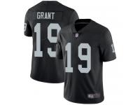 #19 Elite Ryan Grant Black Football Home Youth Jersey Oakland Raiders Vapor Untouchable