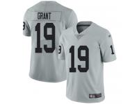 #19 Limited Ryan Grant Silver Football Men's Jersey Oakland Raiders Inverted Legend