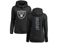 #19 Ryan Grant Black Football Backer Women's Oakland Raiders Pullover Hoodie