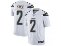 #2 Limited Easton Stick White Football Road Youth Jersey Los Angeles Chargers Vapor Untouchable