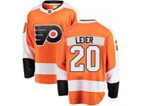 #20 Breakaway Taylor Leier Orange NHL Home Youth Jersey Philadelphia Flyers