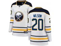 #20 Fanatics Branded Breakaway Scott Wilson Women's White NHL Jersey - Away Buffalo Sabres