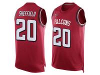 #20 Kendall Sheffield Red Football Men's Jersey Atlanta Falcons Player Name & Number Tank Top