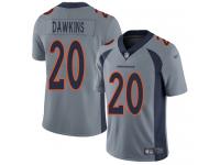 #20 Limited Brian Dawkins Silver Football Men's Jersey Denver Broncos Inverted Legend