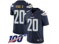 #20 Limited Desmond King Navy Blue Football Home Youth Jersey Los Angeles Chargers Vapor Untouchable 100th Season