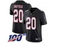 #20 Limited Kendall Sheffield Black Football Alternate Men's Jersey Atlanta Falcons Vapor Untouchable 100th Season