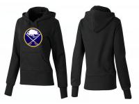 2015 NHL Buffalo Sabres Women Black Pullover Hoodie