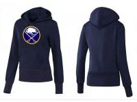 2015 NHL Buffalo Sabres Women Dark Blue Pullover Hoodie