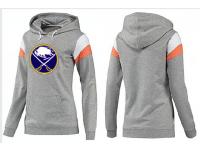 2015 NHL Buffalo Sabres Women Dark Gray Pullover Hoodie