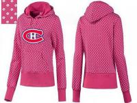 2015 NHL Montreal Canadiens Women Pullover Hoodie Pink