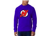 2015 NHL New Jersey Devils Men Long Sleeve Blue T-Shirt