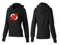 2015 NHL New Jersey Devils Women Black Pullover Hoodie