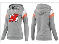 2015 NHL New Jersey Devils Women Dark Gray Pullover Hoodie