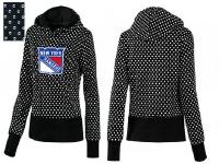 2015 NHL New York Rangers Women Pullover Hoodie - Black