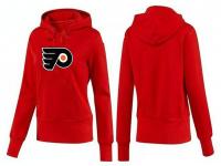 2015 NHL Philadelphia Flyers Women Red Pullover Hoodie
