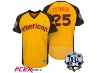 2016 MLB All-Star American Toronto Blue Jays Marco Estrada #25 Yellow Men Run Derby Flex Base Jersey