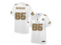 2016 NFL Denver Broncos (G) #65 Louis Vasquez Women Game Pro Line Super Bowl 50 Fashion Jerseys