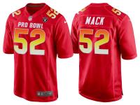 2018 PRO BOWL AFC OAKLAND RAIDERS #52 KHALIL MACK RED GAME JERSEY