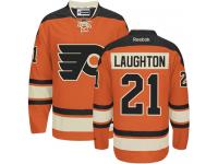 #21 Authentic Scott Laughton Orange Reebok NHL New Third Youth Jersey Philadelphia Flyers