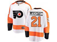 #21 Breakaway Scott Laughton White NHL Away Youth Jersey Philadelphia Flyers