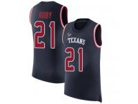 #21 Limited Bradley Roby Navy Blue Football Men's Jersey Houston Texans Rush Player Name & Number Tank Top