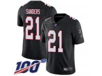 #21 Limited Deion Sanders Black Football Alternate Men's Jersey Atlanta Falcons Vapor Untouchable 100th Season