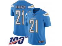 #21 Limited LaDainian Tomlinson Electric Blue Football Alternate Youth Jersey Los Angeles Chargers Vapor Untouchable 100th Season