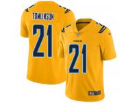 #21 Limited LaDainian Tomlinson Gold Football Youth Jersey Los Angeles Chargers Inverted Legend