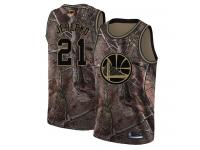 #21 Swingman Jonas Jerebko Camo Basketball Men's Jersey Golden State Warriors Realtree Collection 2019 Basketball Finals Bound