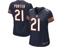 #21 Tracy Porter Chicago Bears Home Jersey _ Nike Women's Navy Blue NFL Game