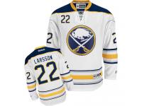 #22 Adidas Authentic Johan Larsson Women's White NHL Jersey - Away Buffalo Sabres