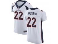 #22 Elite Kareem Jackson White Football Road Men's Jersey Denver Broncos Vapor Untouchable