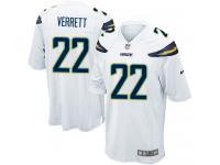 #22 Jason Verrett San Diego Chargers Road Jersey _ Nike Youth White NFL Game