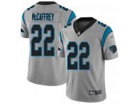 #22 Limited Christian McCaffrey Silver Football Youth Jersey Carolina Panthers Inverted Legend