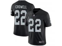 #22 Limited Isaiah Crowell Black Football Home Men's Jersey Oakland Raiders Vapor Untouchable