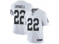 #22 Limited Isaiah Crowell White Football Road Men's Jersey Oakland Raiders Vapor Untouchable