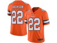 #22 Limited Kareem Jackson Orange Football Youth Jersey Denver Broncos Rush Vapor Untouchable