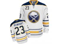 #23 Adidas Authentic Sam Reinhart Women's White NHL Jersey - Away Buffalo Sabres