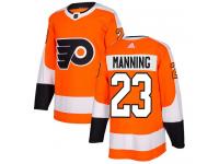 #23 Authentic Brandon Manning Orange Adidas NHL Home Youth Jersey Philadelphia Flyers