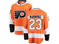 #23 Breakaway Brandon Manning Orange NHL Home Youth Jersey Philadelphia Flyers