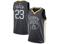 #23  Draymond Green Black Basketball Men's Jersey Golden State Warriors Statement Edition 2019 Basketball Finals Bound