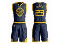 #23  Draymond Green Navy Blue Basketball Men's Golden State Warriors Suit City Edition 2019 Basketball Finals Bound