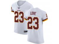 #23 Elite Bryce Love White Football Road Men's Jersey Washington Redskins Vapor Untouchable