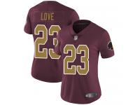 #23 Limited Bryce Love Burgundy Red Football Alternate Women's Jersey Washington Redskins Vapor Untouchable 80th Anniversary