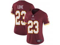 #23 Limited Bryce Love Burgundy Red Football Home Women's Jersey Washington Redskins Vapor Untouchable