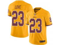 #23 Limited Bryce Love Gold Football Men's Jersey Washington Redskins Rush Vapor Untouchable