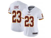 #23 Limited Bryce Love White Football Road Women's Jersey Washington Redskins Vapor Untouchable