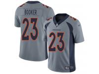 #23 Limited Devontae Booker Silver Football Youth Jersey Denver Broncos Inverted Legend