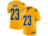 #23 Limited Rayshawn Jenkins Gold Football Youth Jersey Los Angeles Chargers Inverted Legend